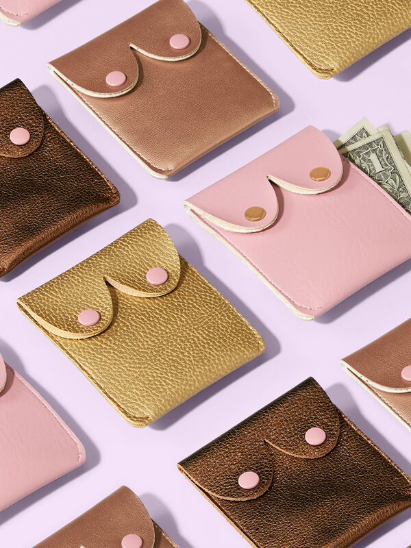 Alkemest Women’s Leather Boob Crossbody Purse Pouch