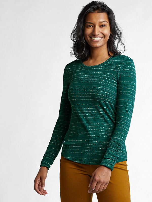 Grace 2.0 Long Sleeve Top - Ink Dot, , model