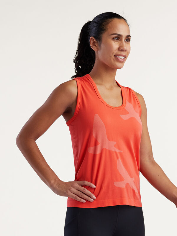 Oiselle Racerback Tank Top: Wings Out 2.0