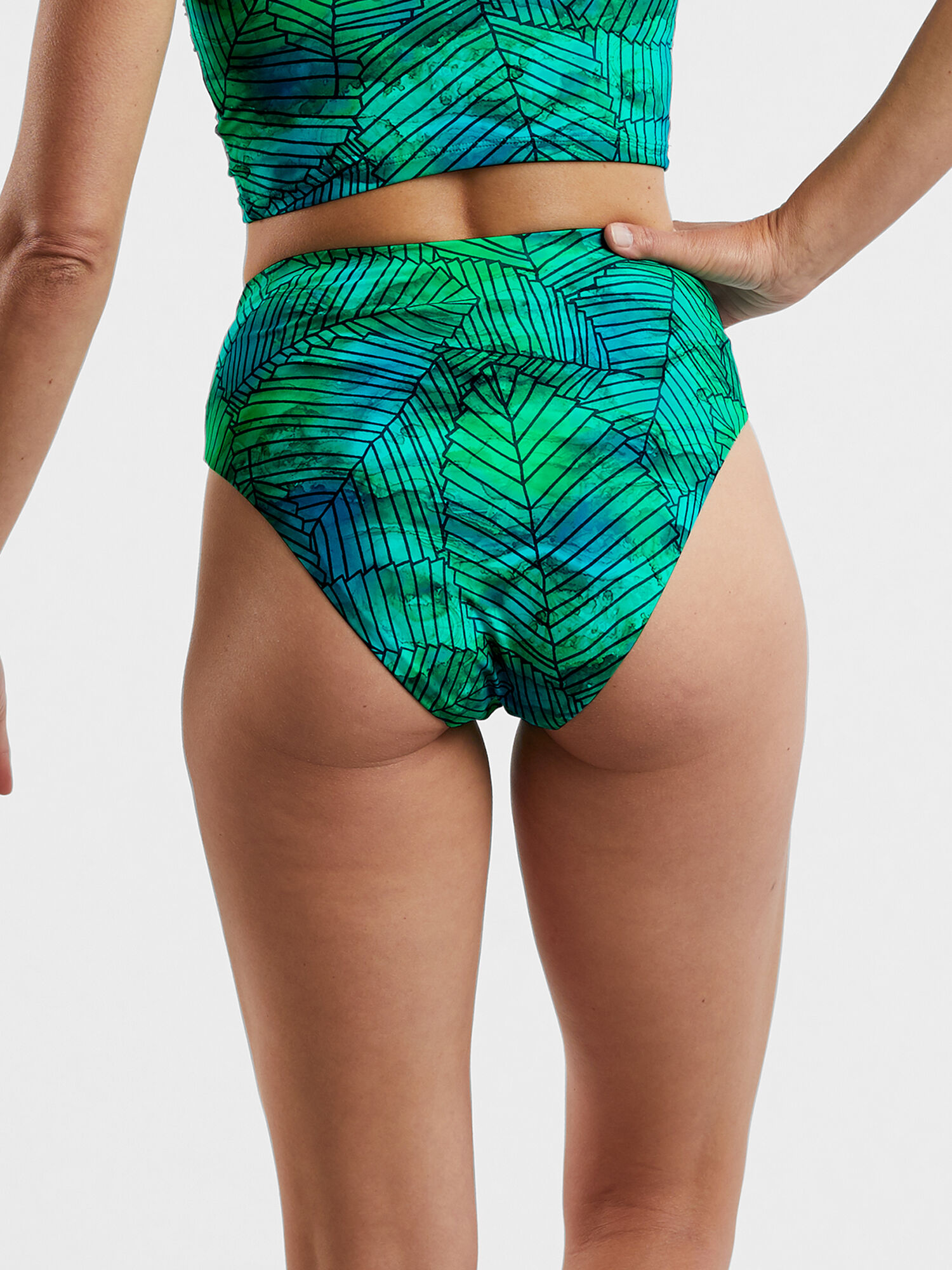 Streamline High Waisted Bikini Bottom - Kigali, , original