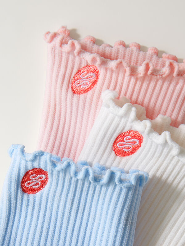 Saturday Strides Ruffle Cushioned Run Socks