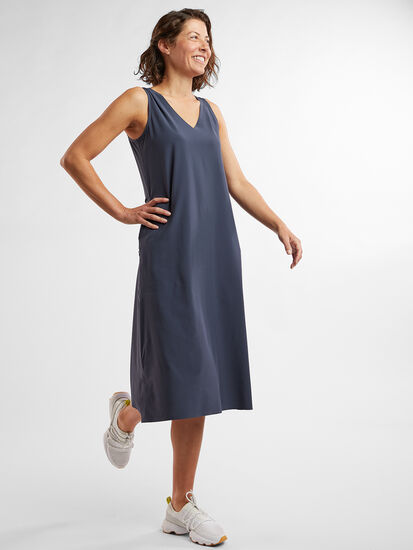 Round Trip Midi Dress - Solid, , model