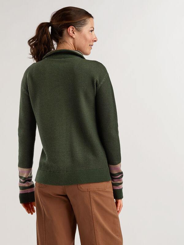 Kickback 1/4 Zip Sweater - Stripe, , original