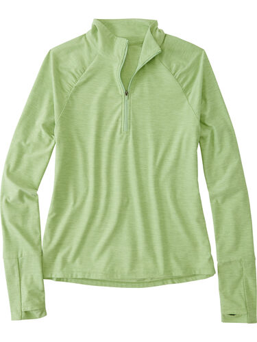 Grace Raglan 1/4 Zip Long Sleeve Top