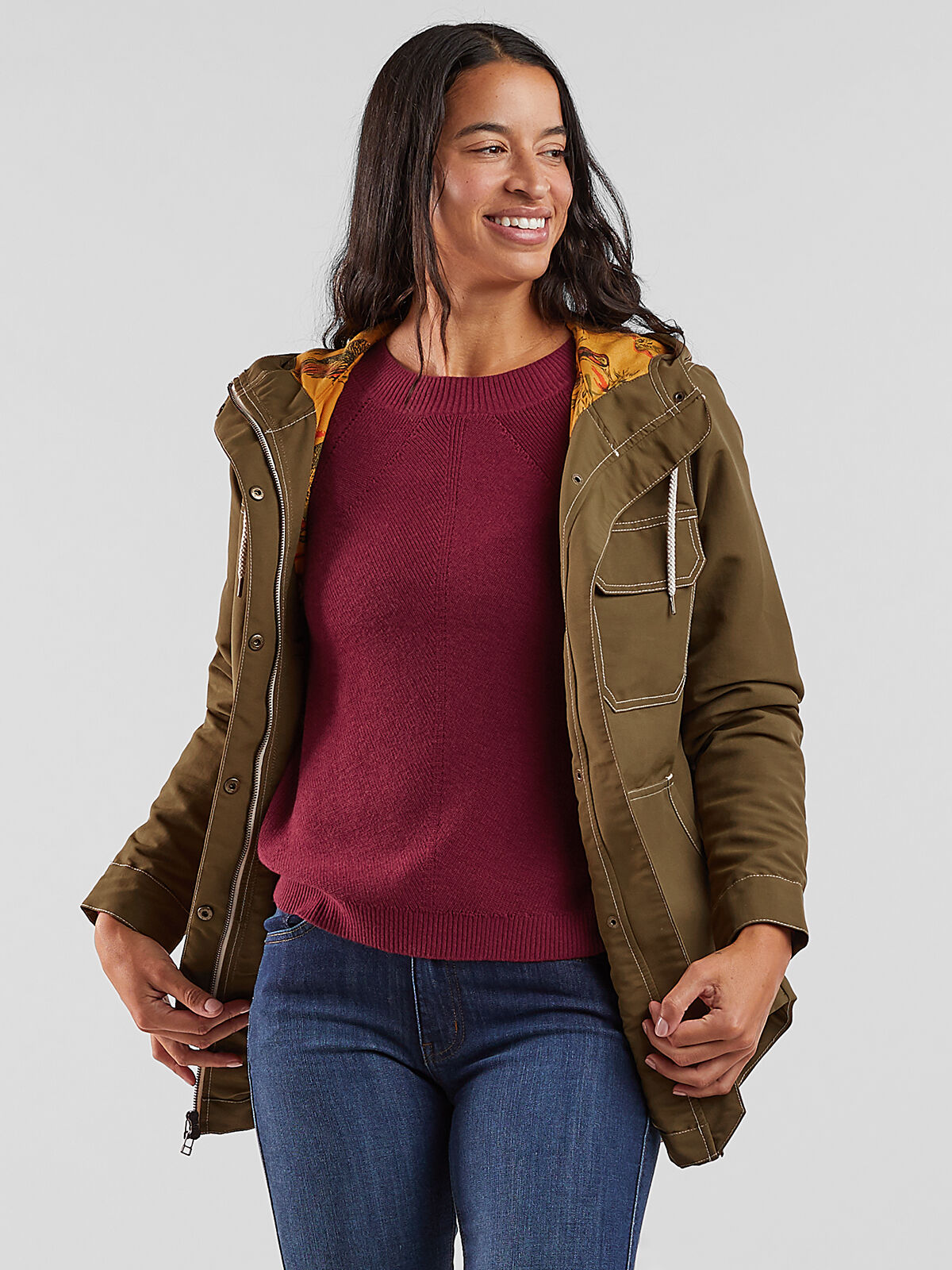 Parkas jeans top