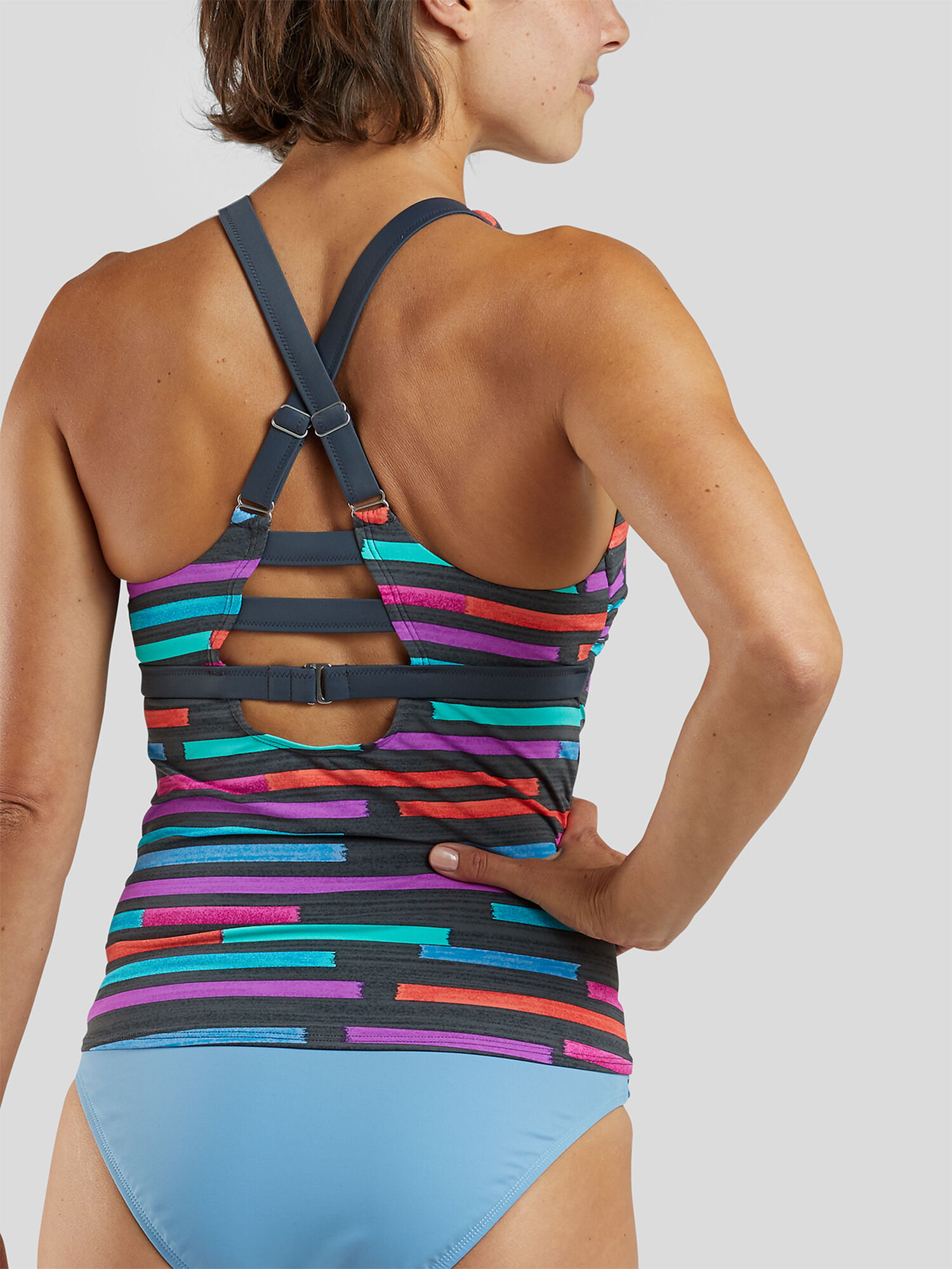 High Neck Swimsuit Tankini Woman Up Title Nine