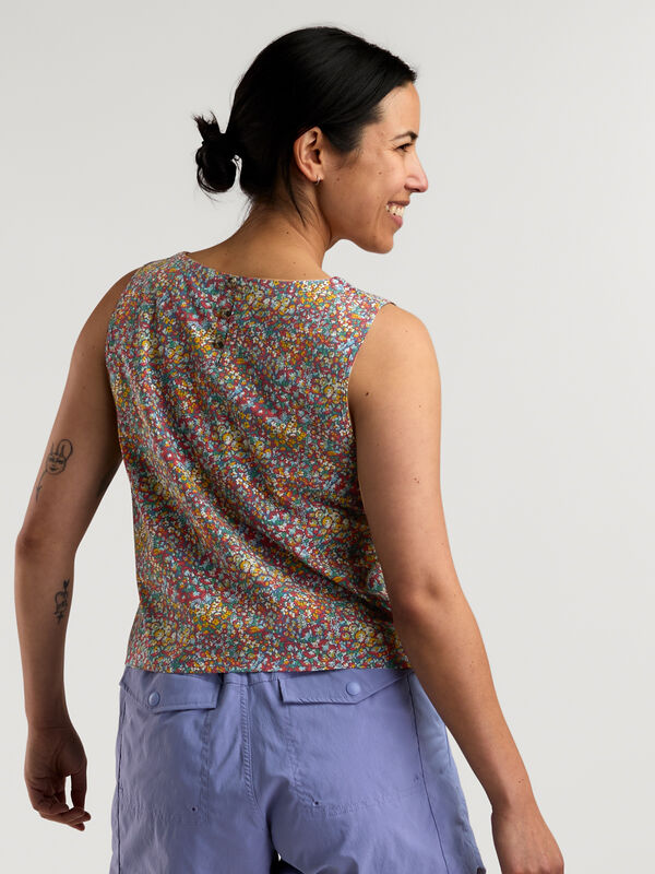 Women's Sunkissed Button Back Tank Top: Crusher