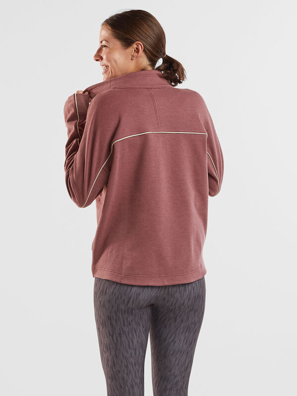 Warmup 1/4 Zip Fleece Sweatshirt, , original