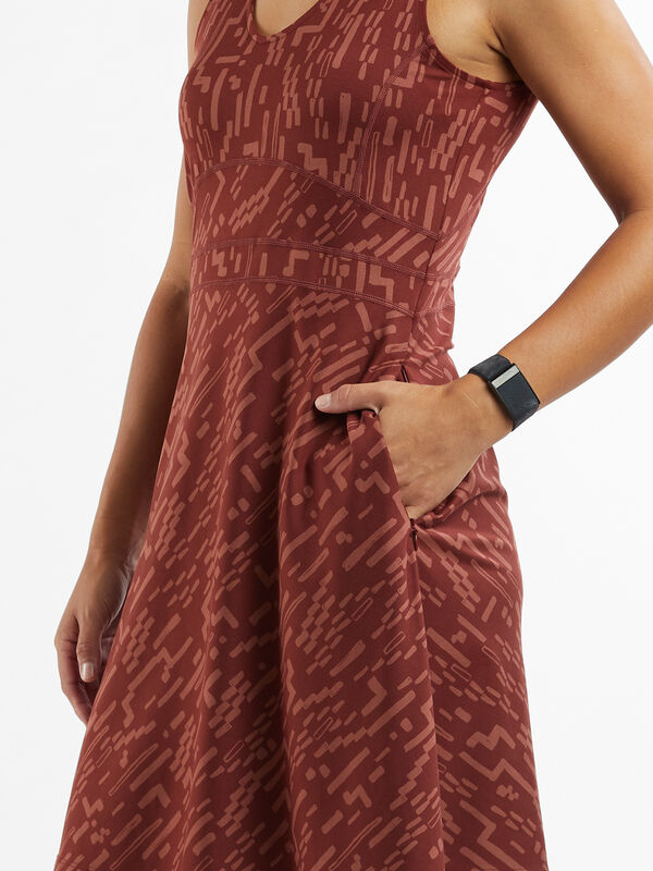 Dream V Neck Dress - Desert Path, , original
