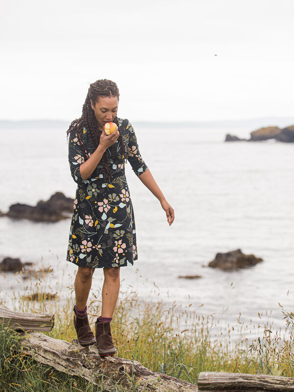 Dream 3/4 Sleeve Dress - Wild Juniper, , model