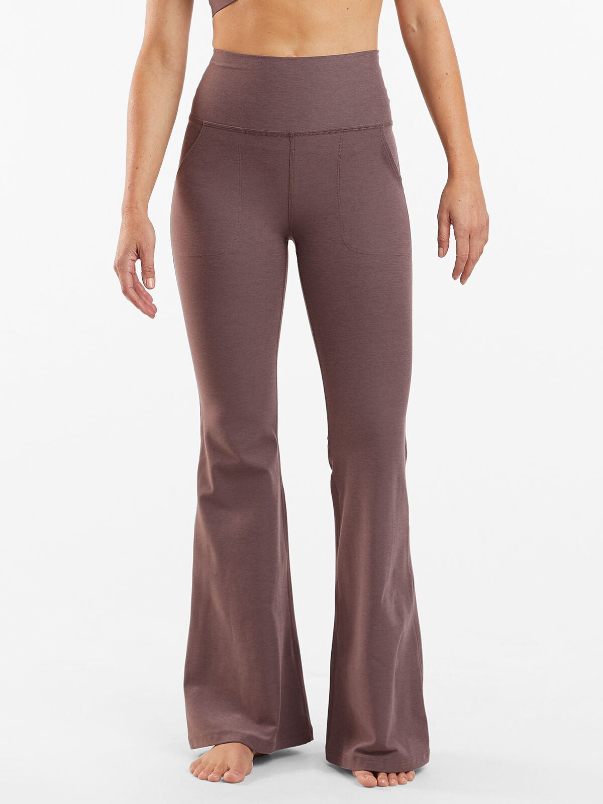 Heather Rib All Day Flare Pant