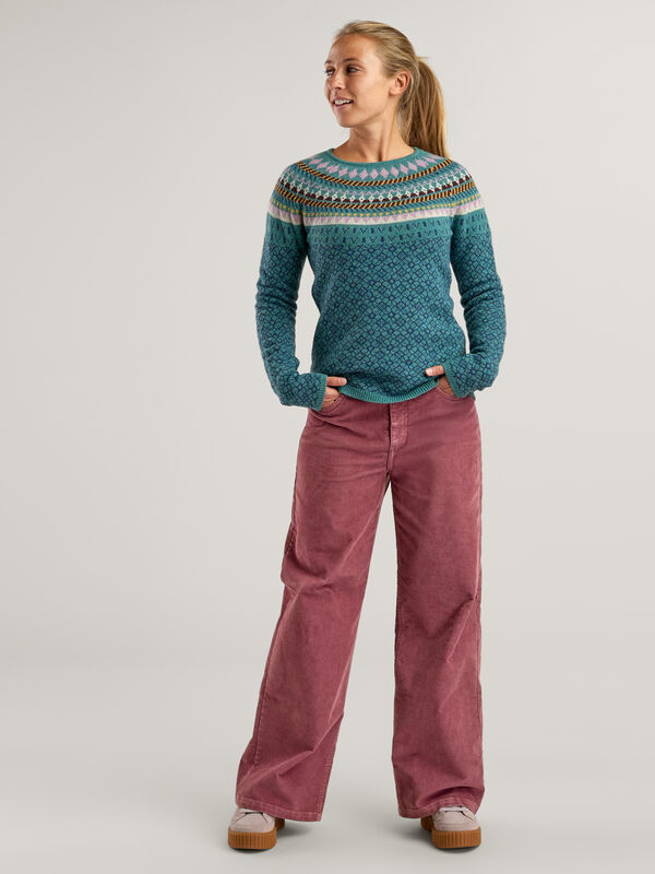 Women's Wool Ski Sweater: Por Vida