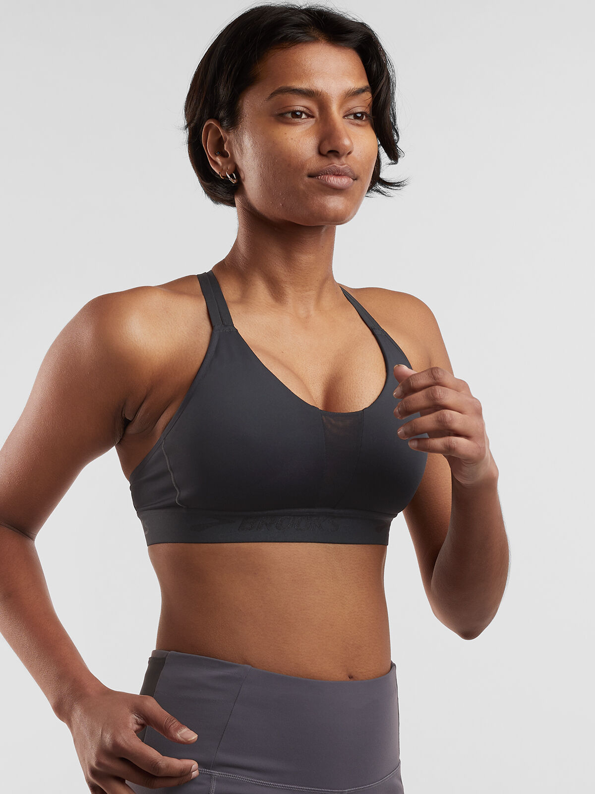 Brooks Sports Bra Goldilocked Cross Back Title Nine