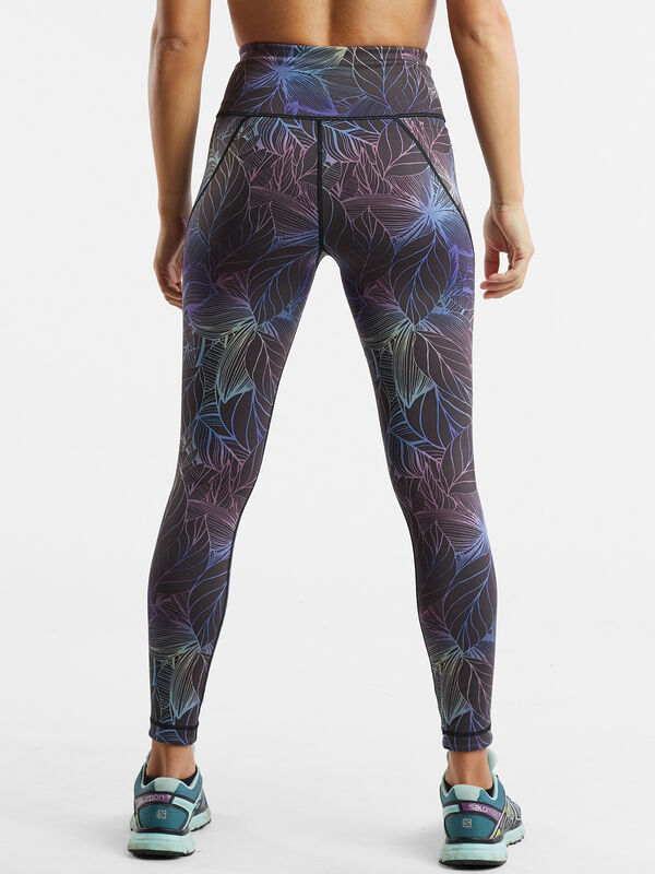 Mad Dash Reversible 7/8 Running Tights - Jungle Mirage, , original