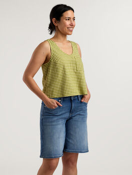 Toad & Co Taj Hemp Button Back Tank Top - Baja