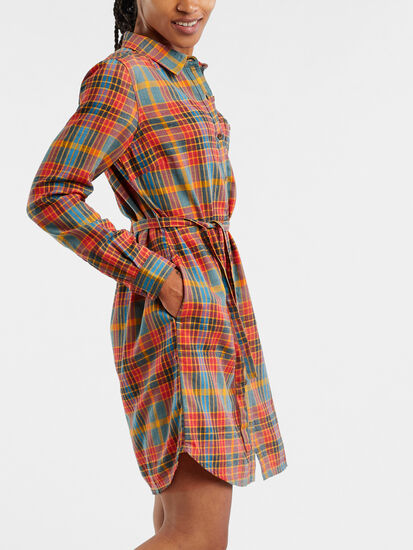 Plaiditude Flannel Shirt Dress: Image 6