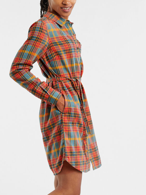 Plaiditude Flannel Shirt Dress, , original
