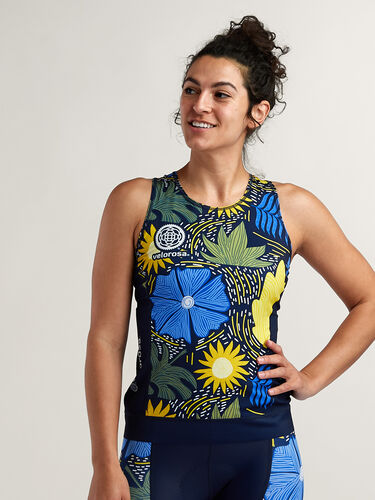Ride Relentless Cycling Tank Top - Peach Blossom