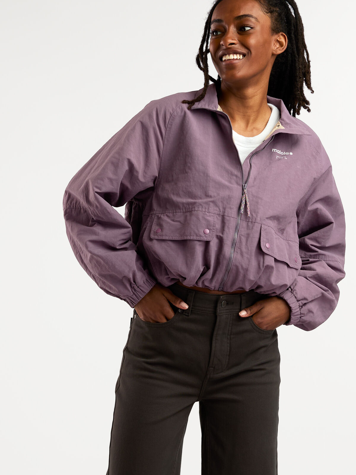 Petra Jacket – Hemp Blend Durable Windbreaker by Maloja | Title Nine