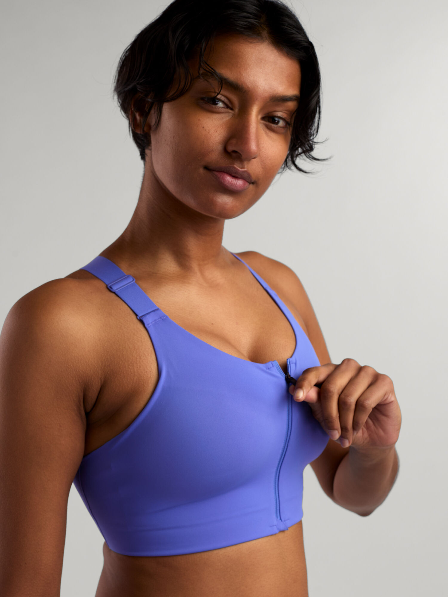 Endurance Front Zip Bra, , original