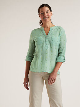 Moorea Gauze Long Sleeve Top