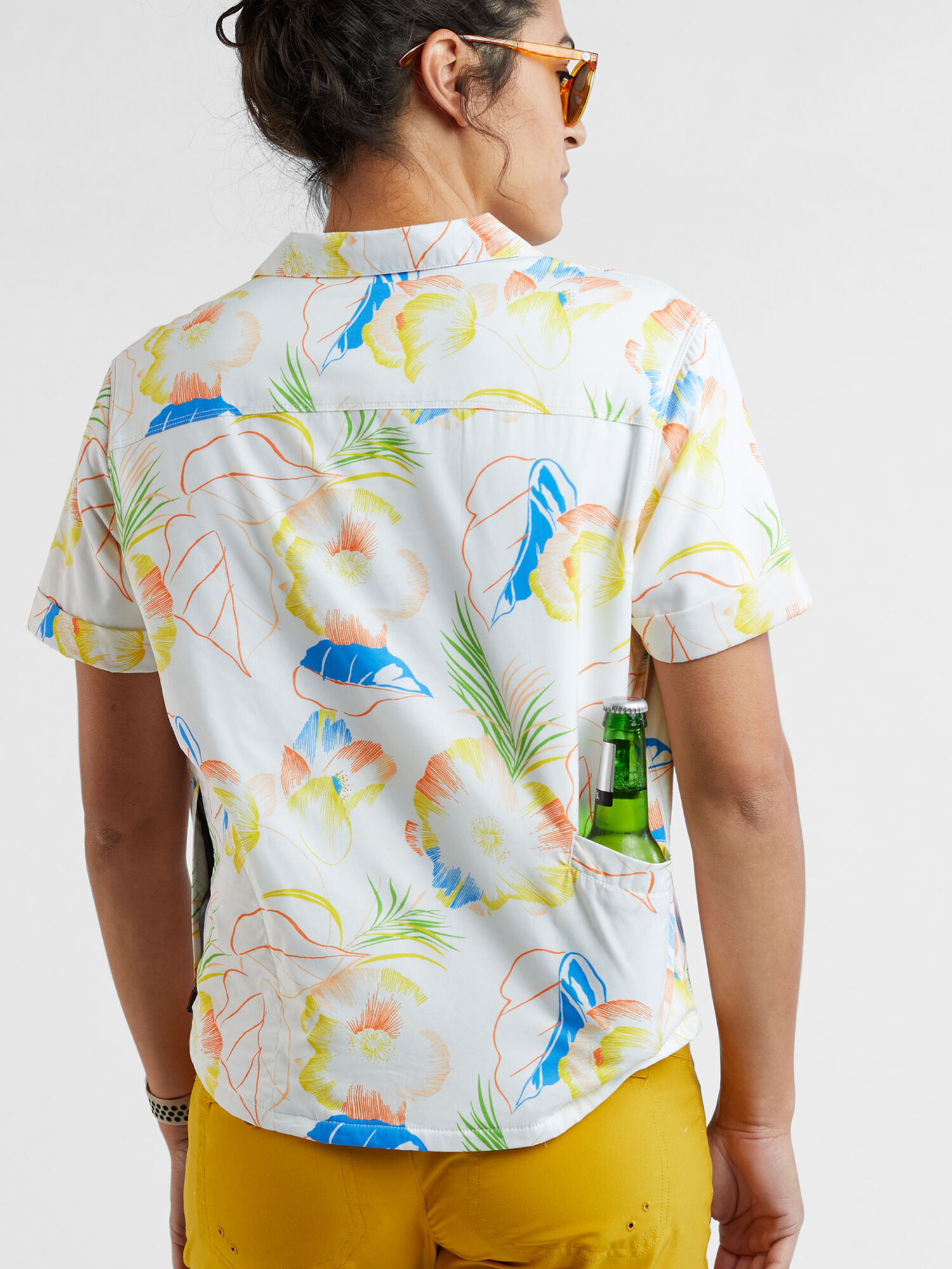 Whoa-loha Button Down Top - Riviera Flora, , original