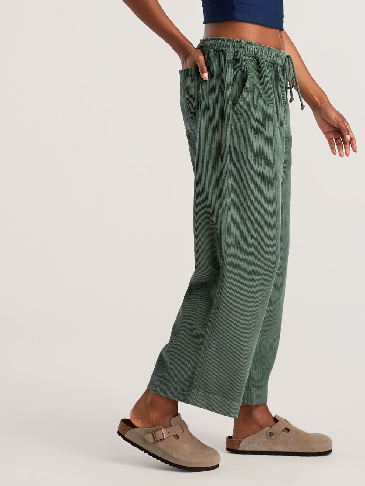 Toad&Co Women's Pull On Wide Leg Corduroy Pants Cascadia | Title Nine