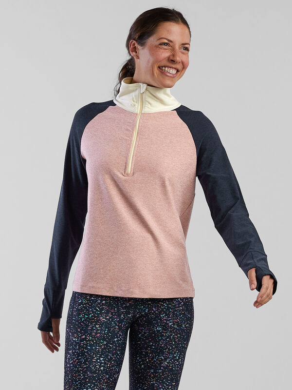 First Mile Half Zip Pullover, , model