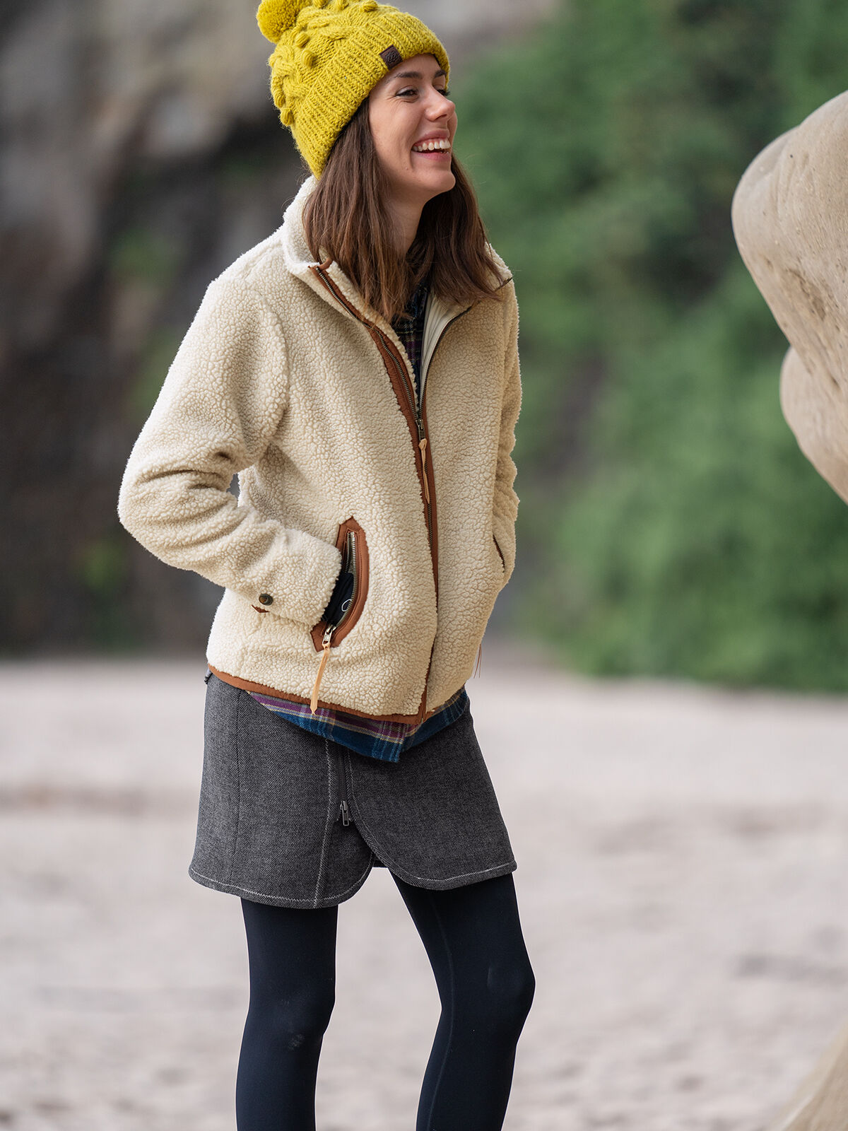 Purnell wool zip skirt shop