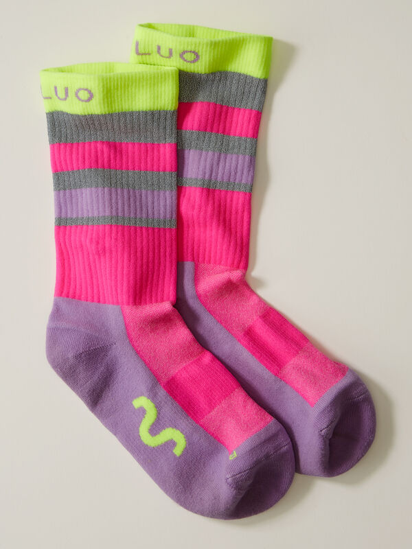 GOFLUO Women&rsquo;s Ray Reflective Hi-Vis Crew Socks