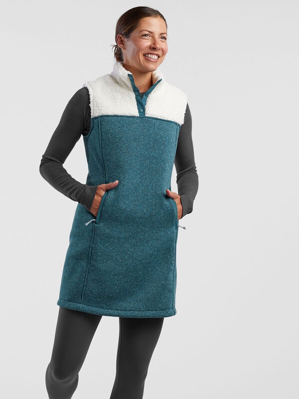 Callitrix Fleece Vest Dress, , original