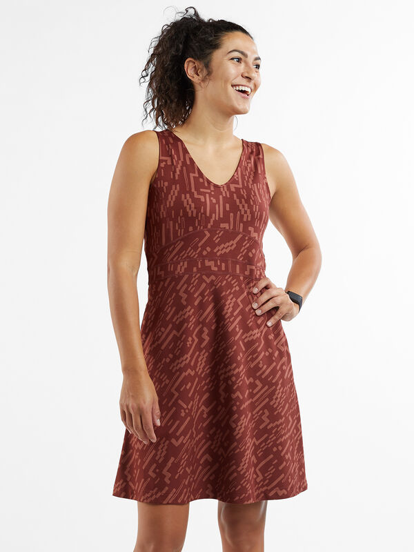Dream V Neck Dress - Desert Path, , original