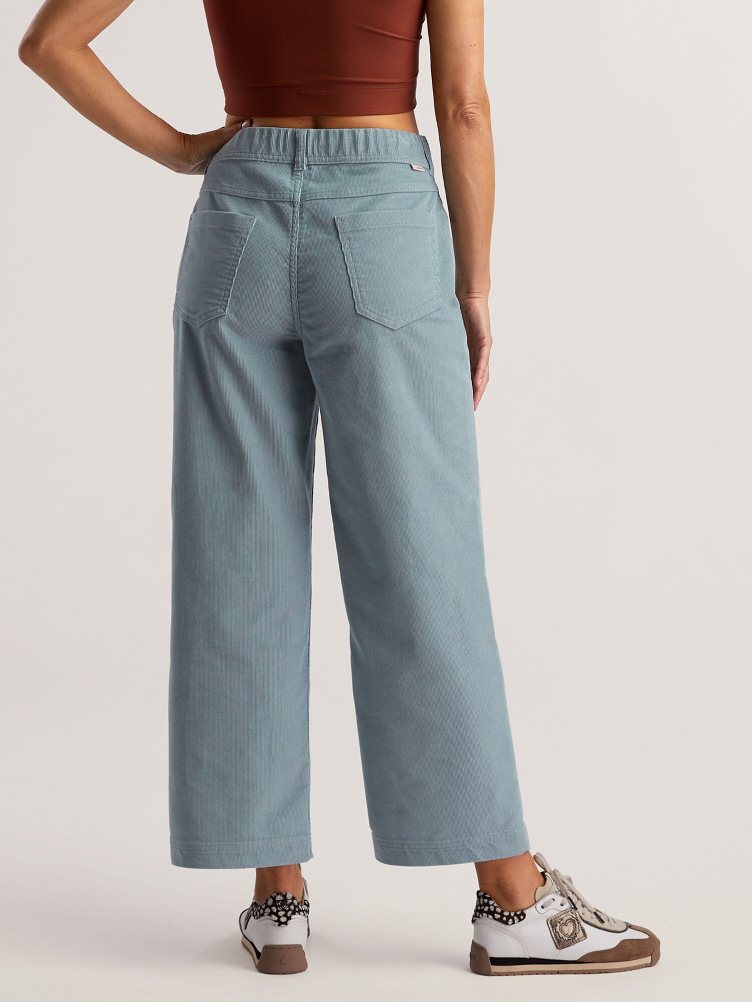 Miraculous Wide Leg Cropped Corduroy Pants, , original