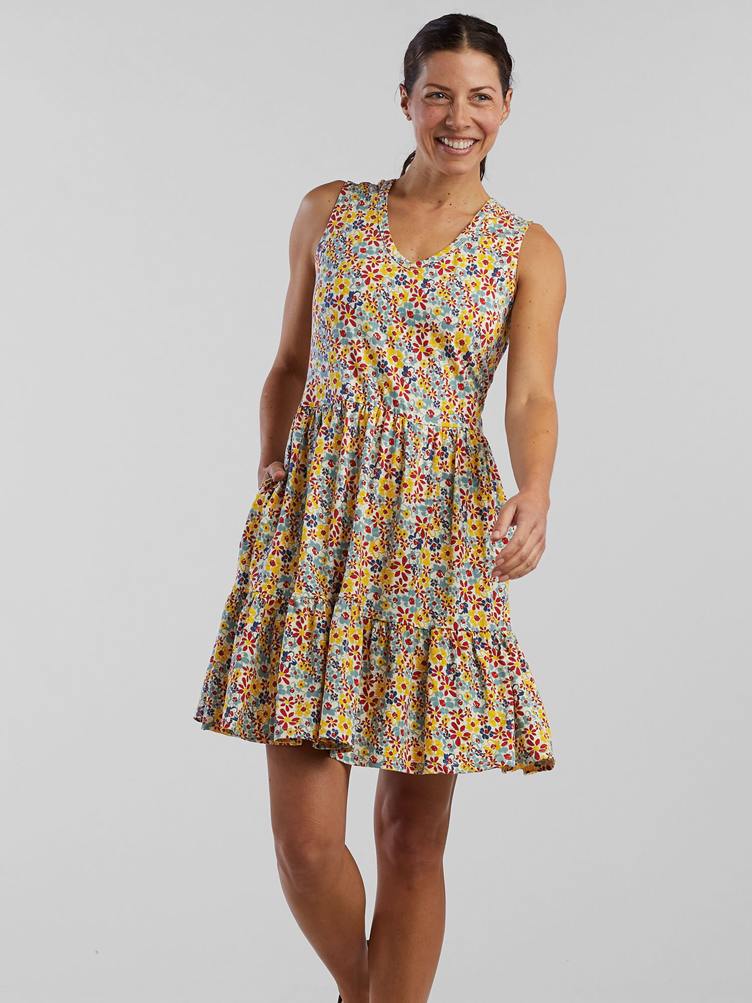 Toad&Co Tiered Dress: Whirlwind | Title Nine