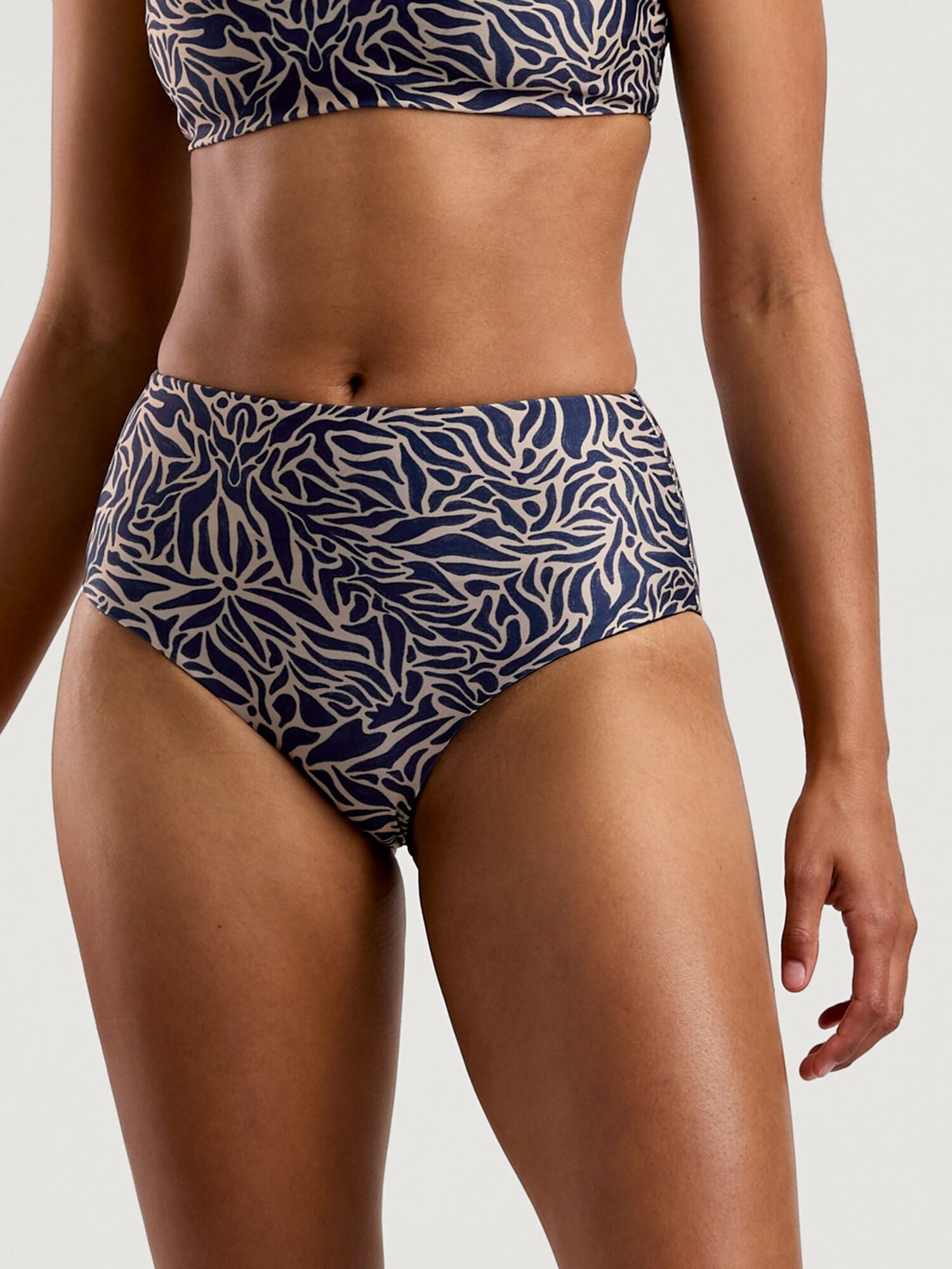 Nina High Waisted Bikini Bottom, , original