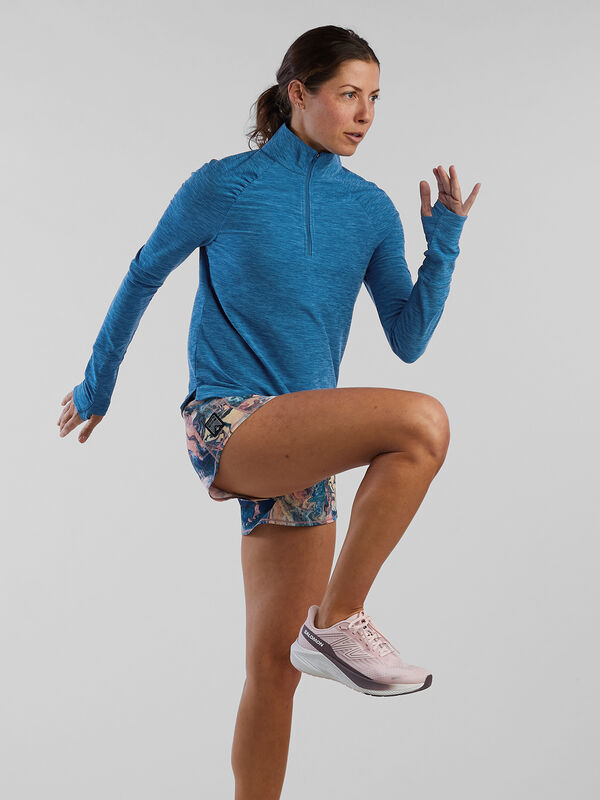 Grace Raglan 1/4 Zip Long Sleeve Top, , original