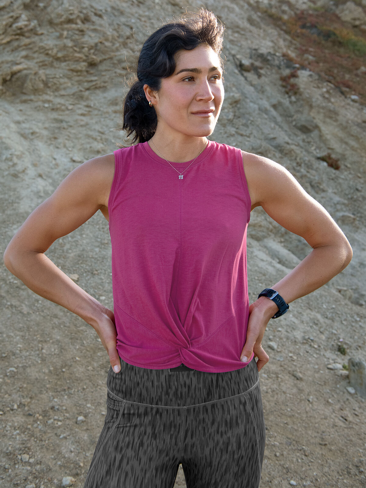 Twist Front Top: Cyclone Training Tank | Title Nine