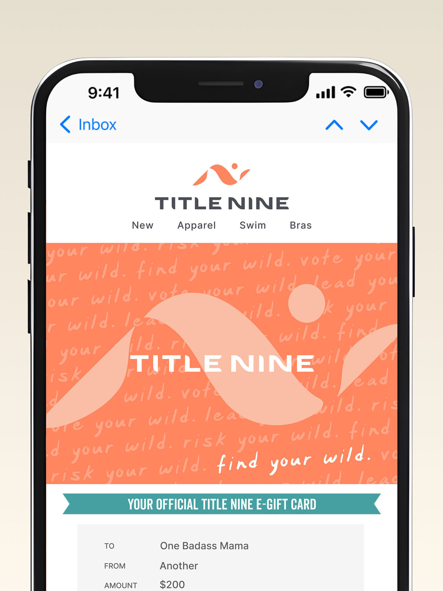 Title Nine e-Gift Card, , model