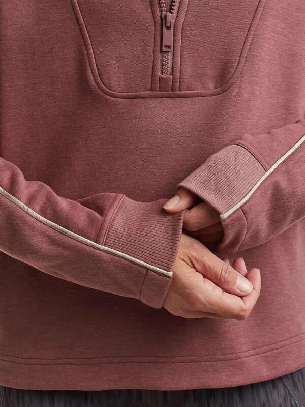 Warmup 1/4 Zip Fleece Sweatshirt, , original