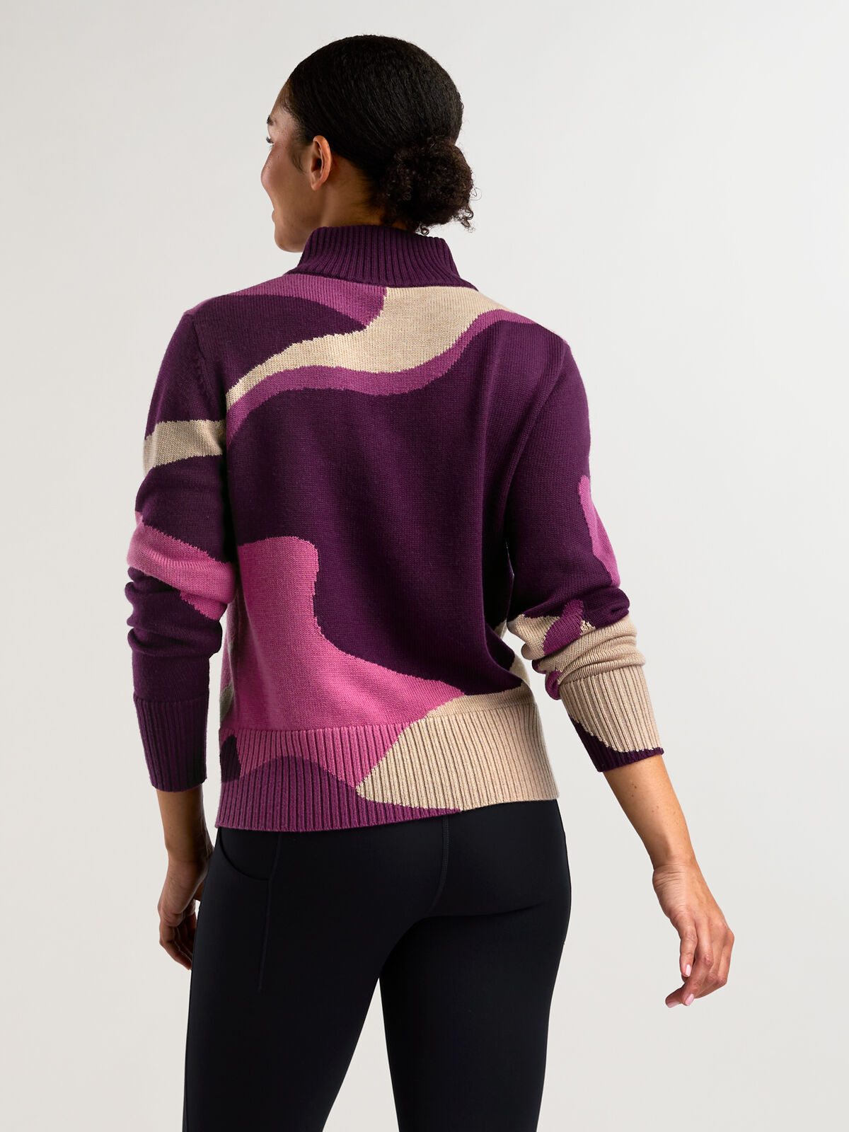 Women's Quarter Zip Merino Ski Sweater | Title Nine