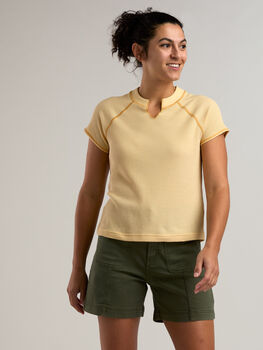 Women&rsquo;s Performance Waffle Knit Tee Nectar