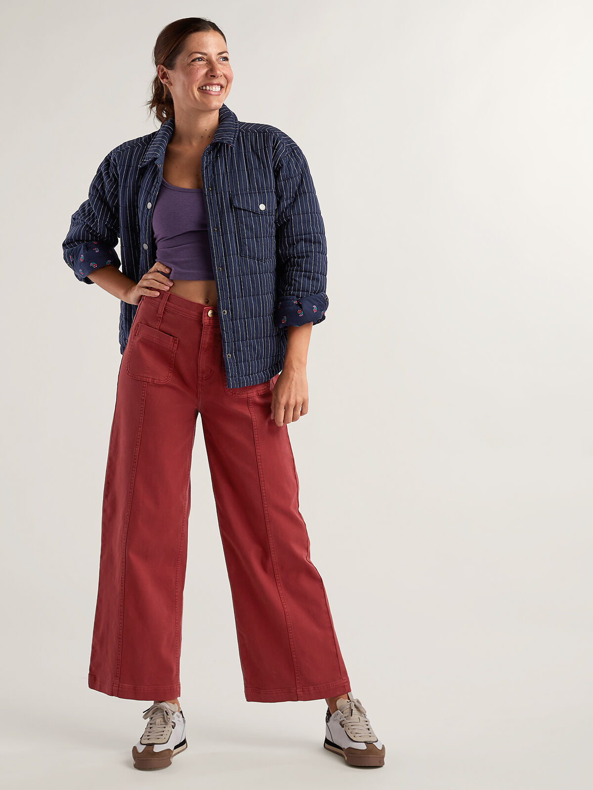 Toad&Co Women's Linden Wide Leg Canvas Pants | Title Nine