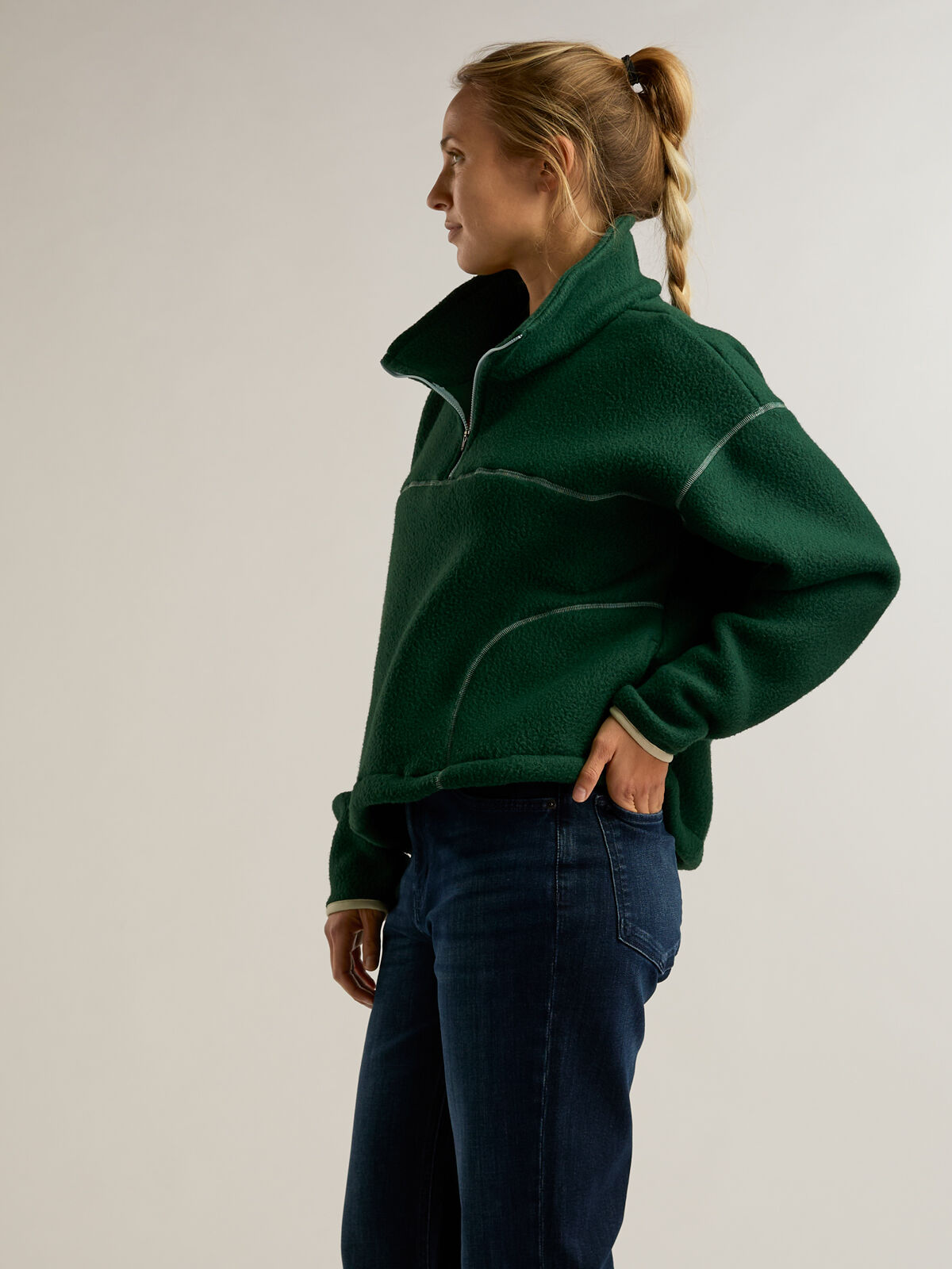 Deso Women's Oversized Pullover 1/4 Zip Fleece Freel | Title Nine