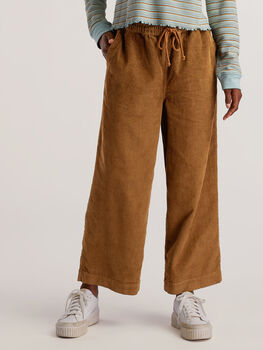 Toad&Co Women&rsquo;s Pull On Wide Leg Corduroy Pants Cascadia