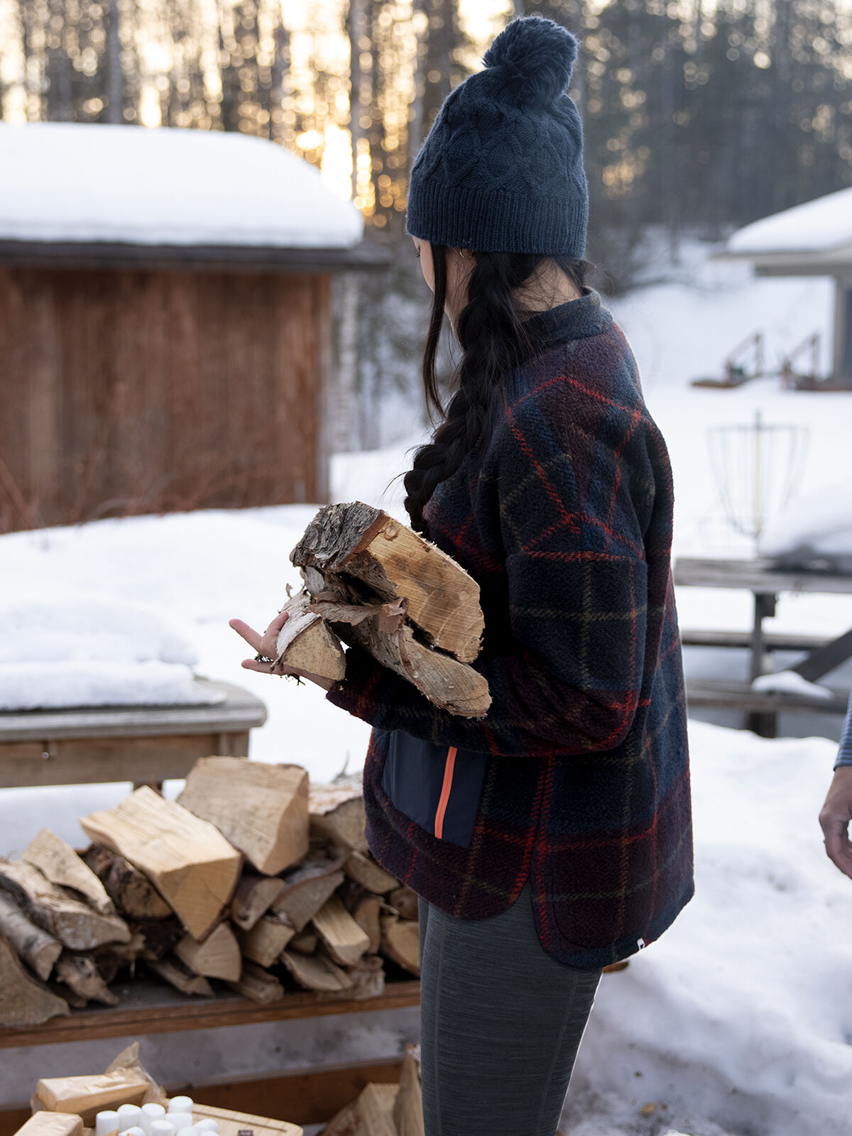 MARK&LONA/カモフラスカル ダウンxニットブルゾン(レディース L) MARK&LONA/カモフラスカル ダウンxニットブルゾン(レディース L