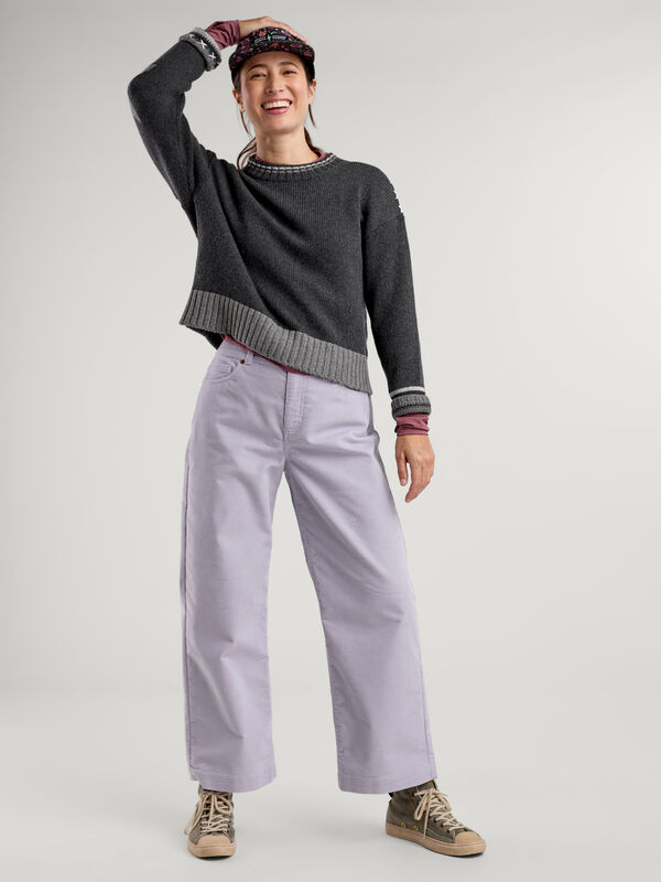 Women's Corduroy Miraculous Wide Leg Cropped Pants
