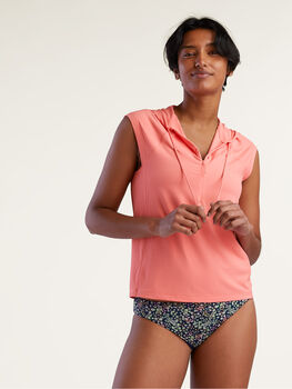 Sunbuster 1/4 Zip Cap Sleeve Hoodie