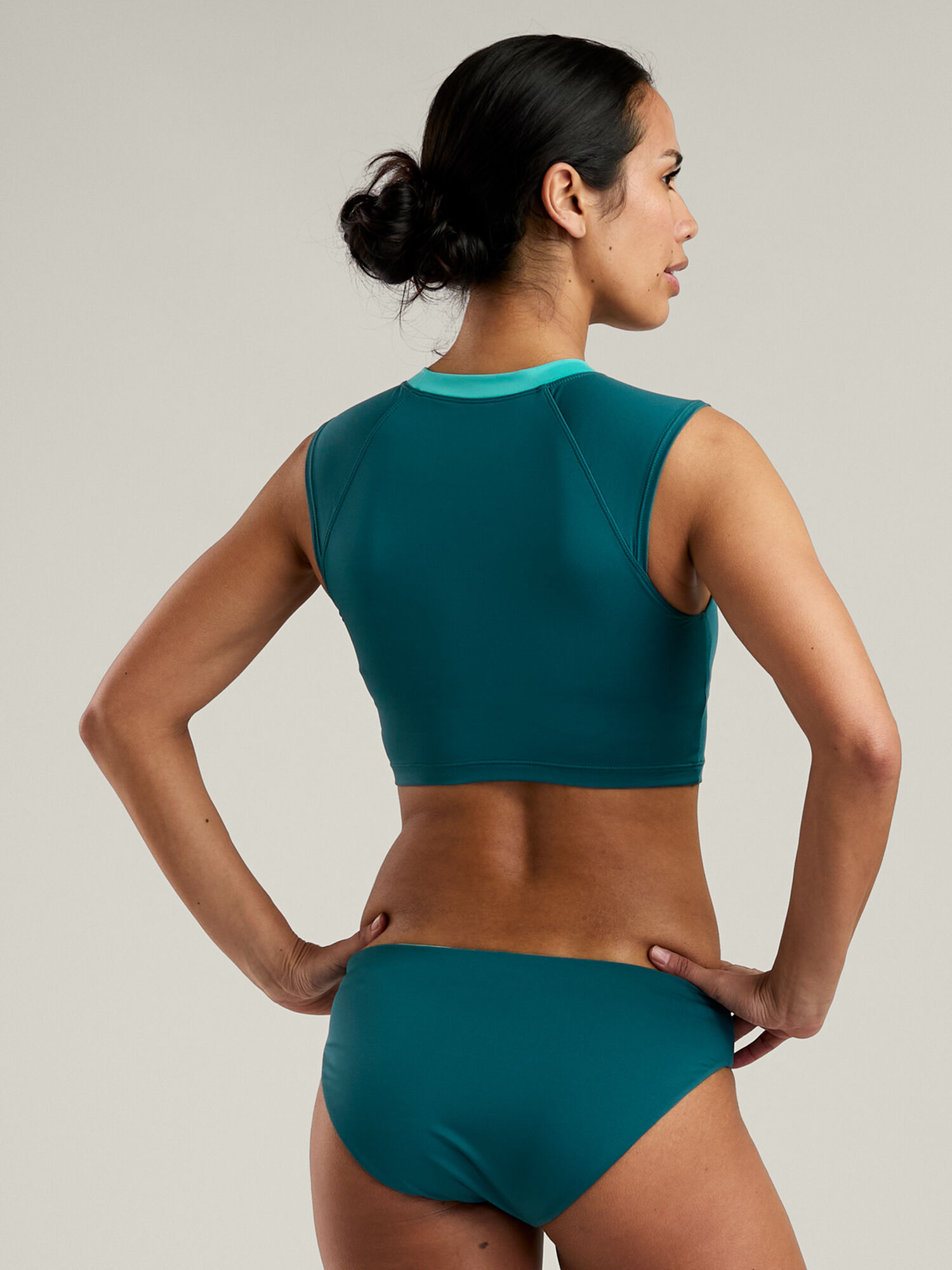 Shoreline Long Line Bikini Top - Solid, , original