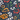 Samba Skort, True Navy Print, swatch