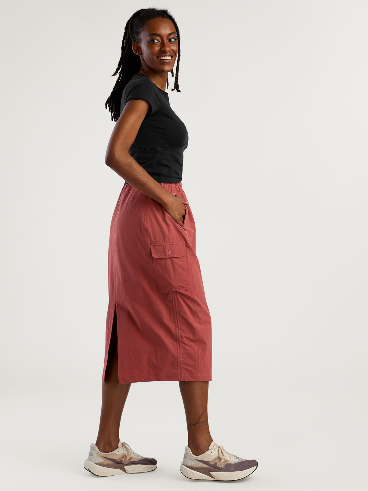 Cargo Midi Skirt: Carry-On | Title Nine